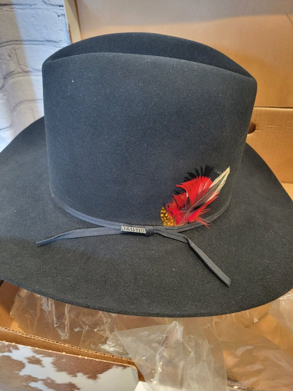 Mens Resistol Self-Conforming 4x Beaver Hat